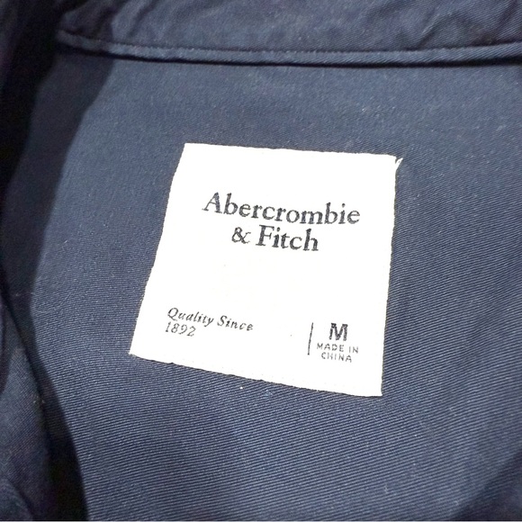 Abercrombie & Fitch Utility Mini Dress Skorts Navy Size M Long Sleeve Stretchy - Picture 9 of 15